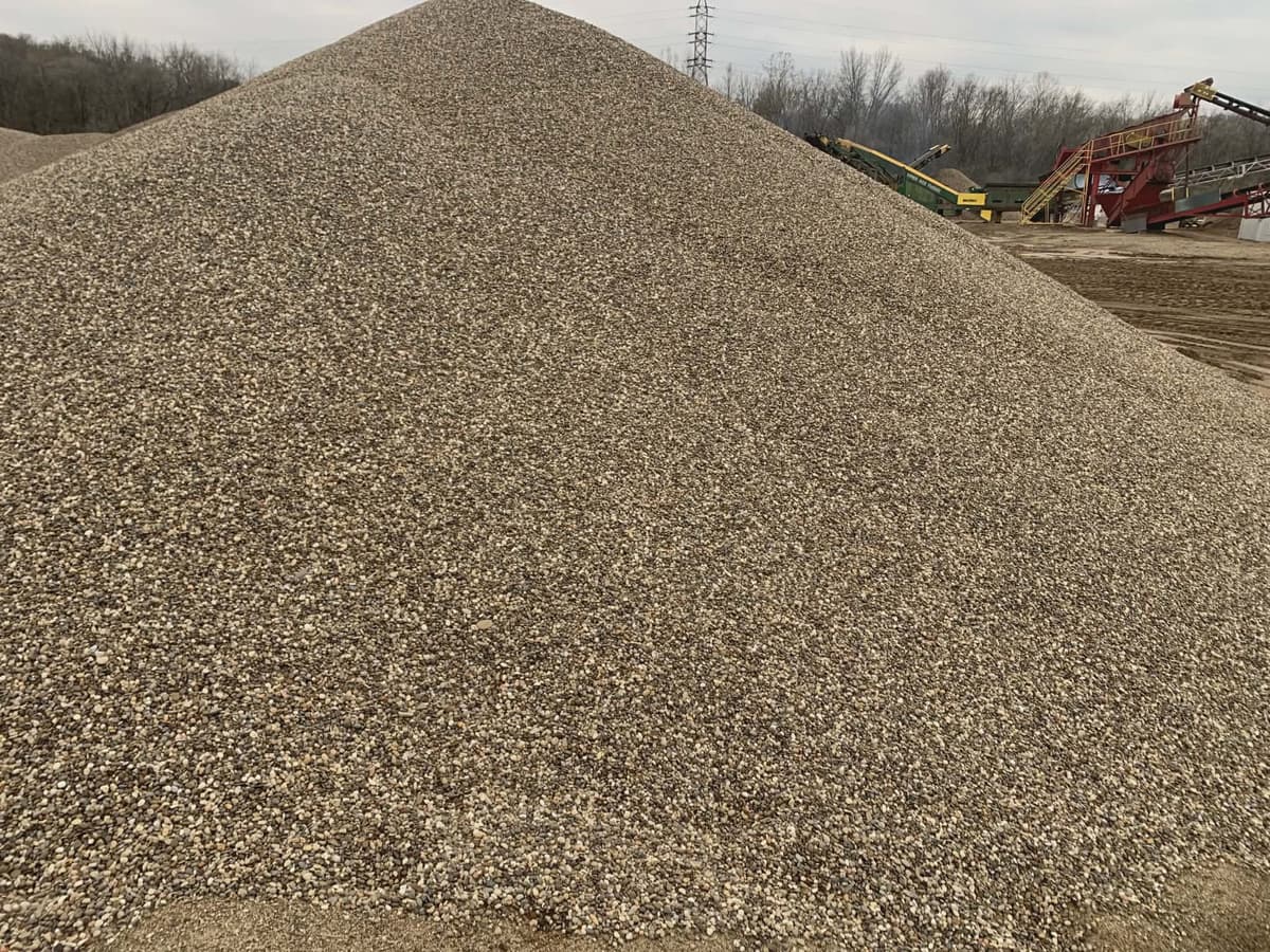 Large material stockpile